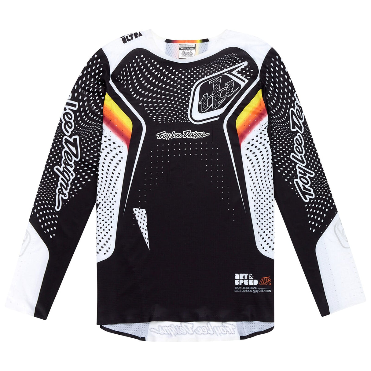 Jersey MTB de manga larga Troy Lee Designs Sprint Ultra Pinned - Negro