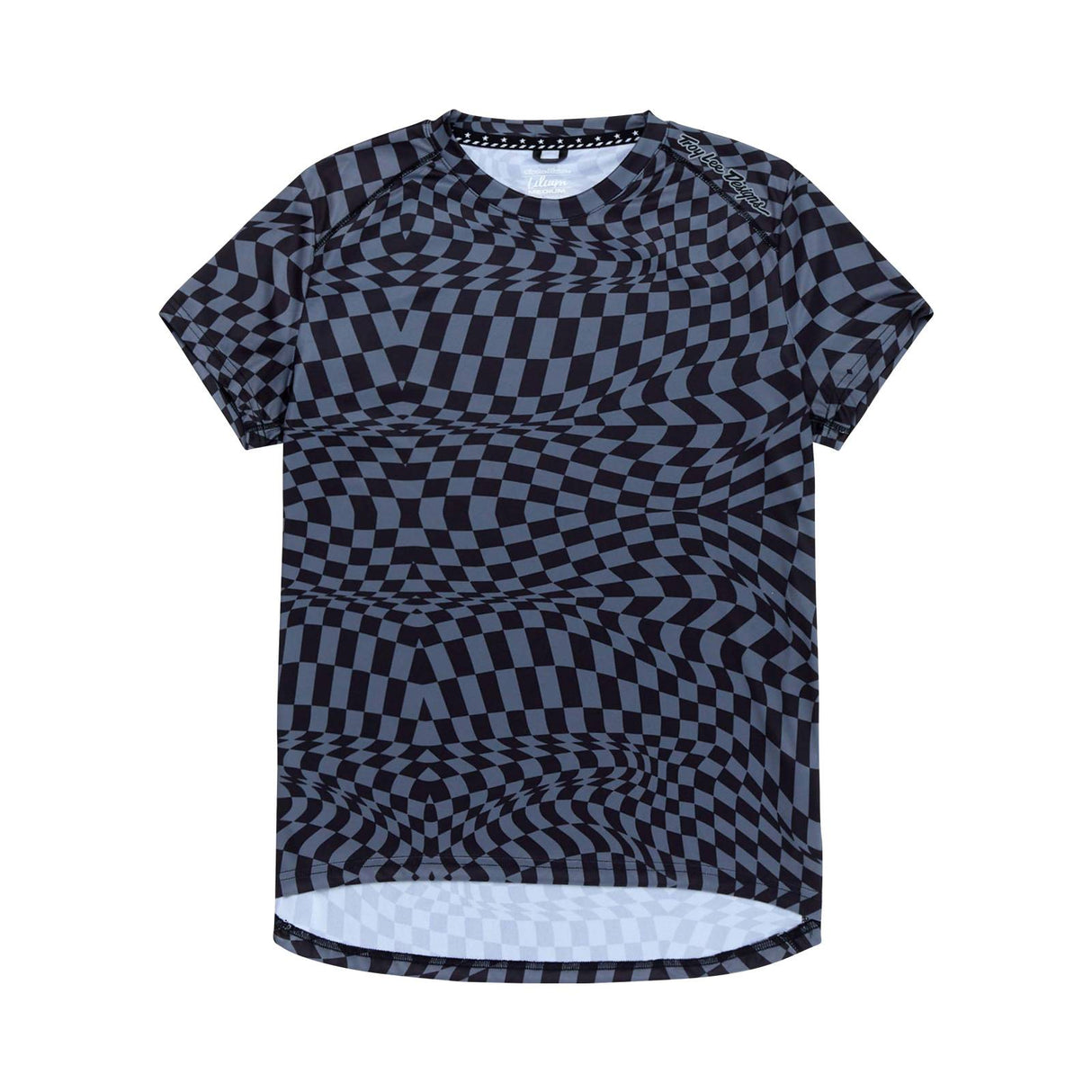 Troy Lee Designs Lilium Women's Short Sleeve Jersey Twisted Checkers - Black