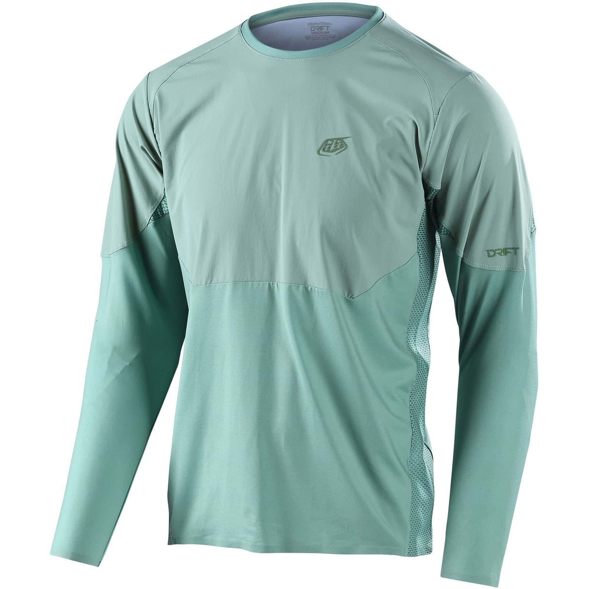 Troy Lee Designs Drift Long Sleeve Jersey Solid - Glass Green