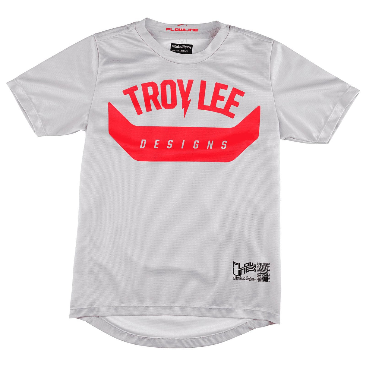 Maillot à manches courtes pour enfant Troy Lee Designs Flowline Aircore - Ciment