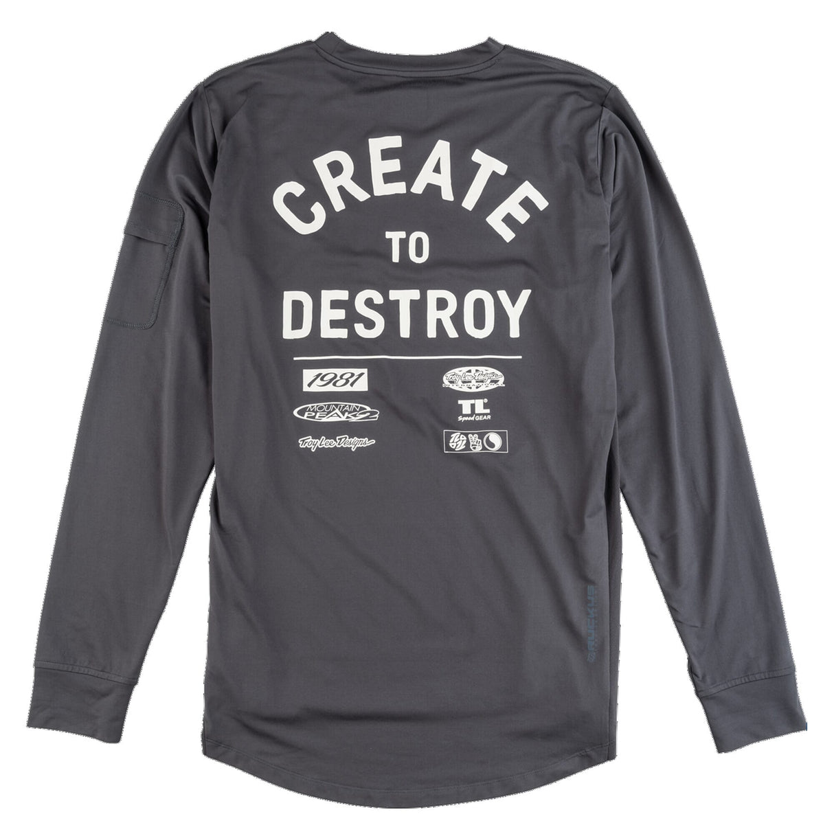 Troy Lee Designs Ruckus Long Sleeve Ride Jersey Destroy - Carbon