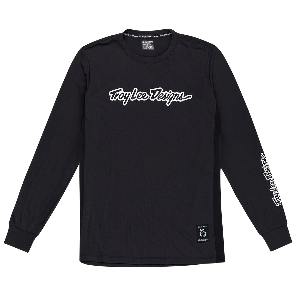 Troy Lee Designs Skyline Long Sleeve Ride Jersey Signature - Black
