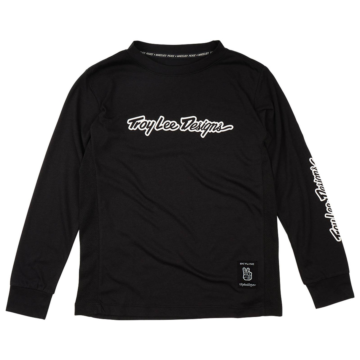 Troy Lee Designs Signature Skyline Ride Youth Long Sleeve Jersey Black