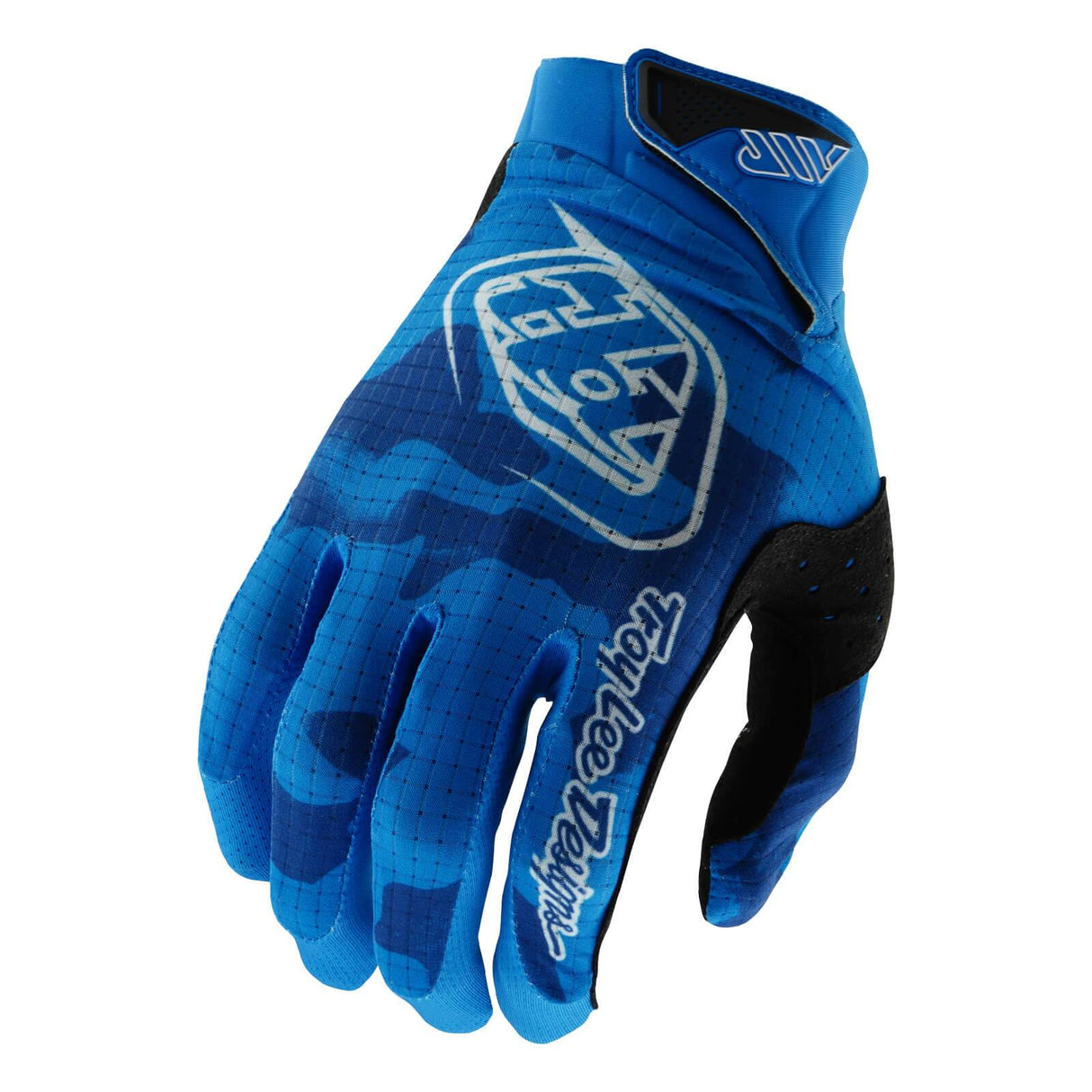 Troy Lee Designs Youth Air Gloves Blotted - Bright Blue
