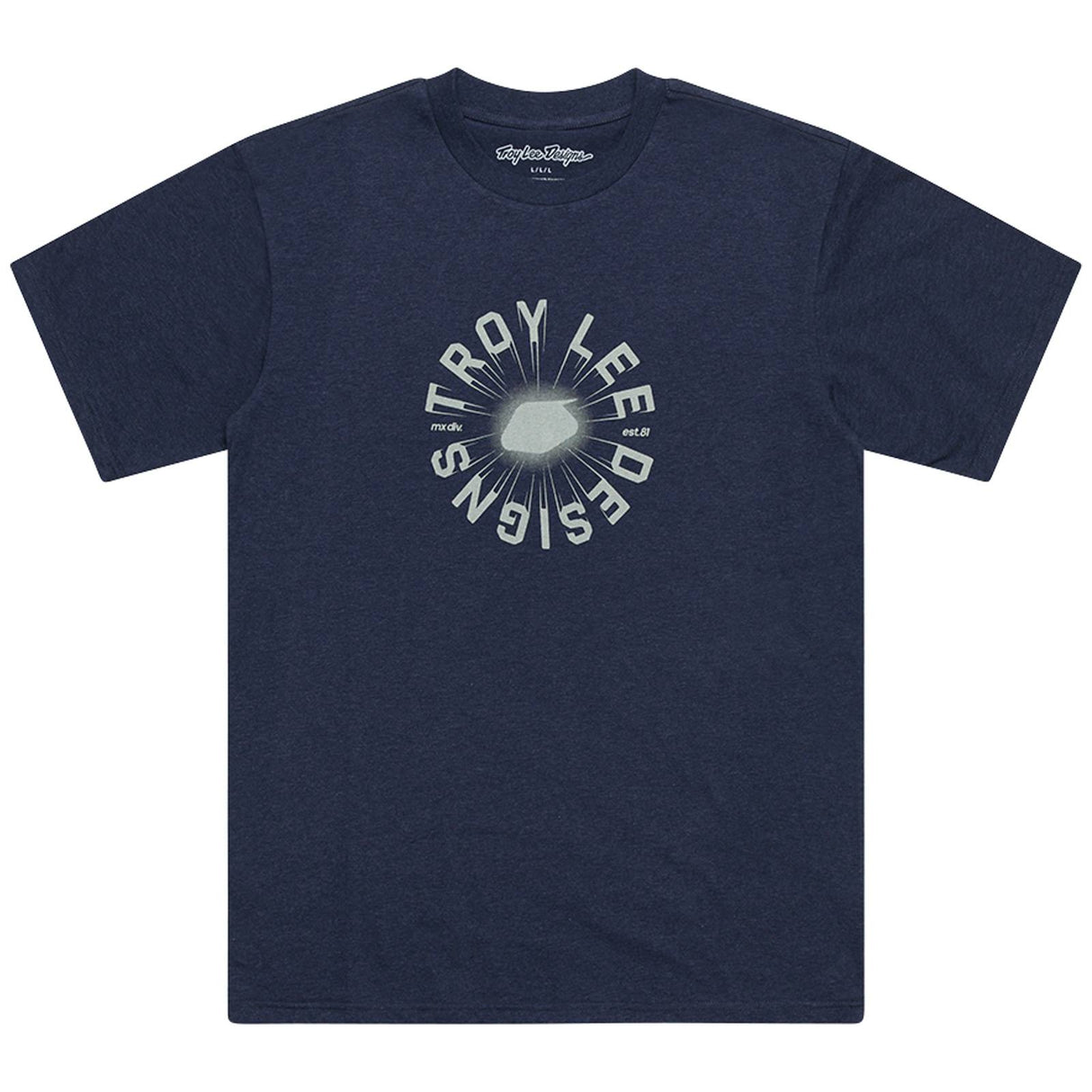Troy Lee Designs Rotation Short Sleeve T-Shirt Navy Heather