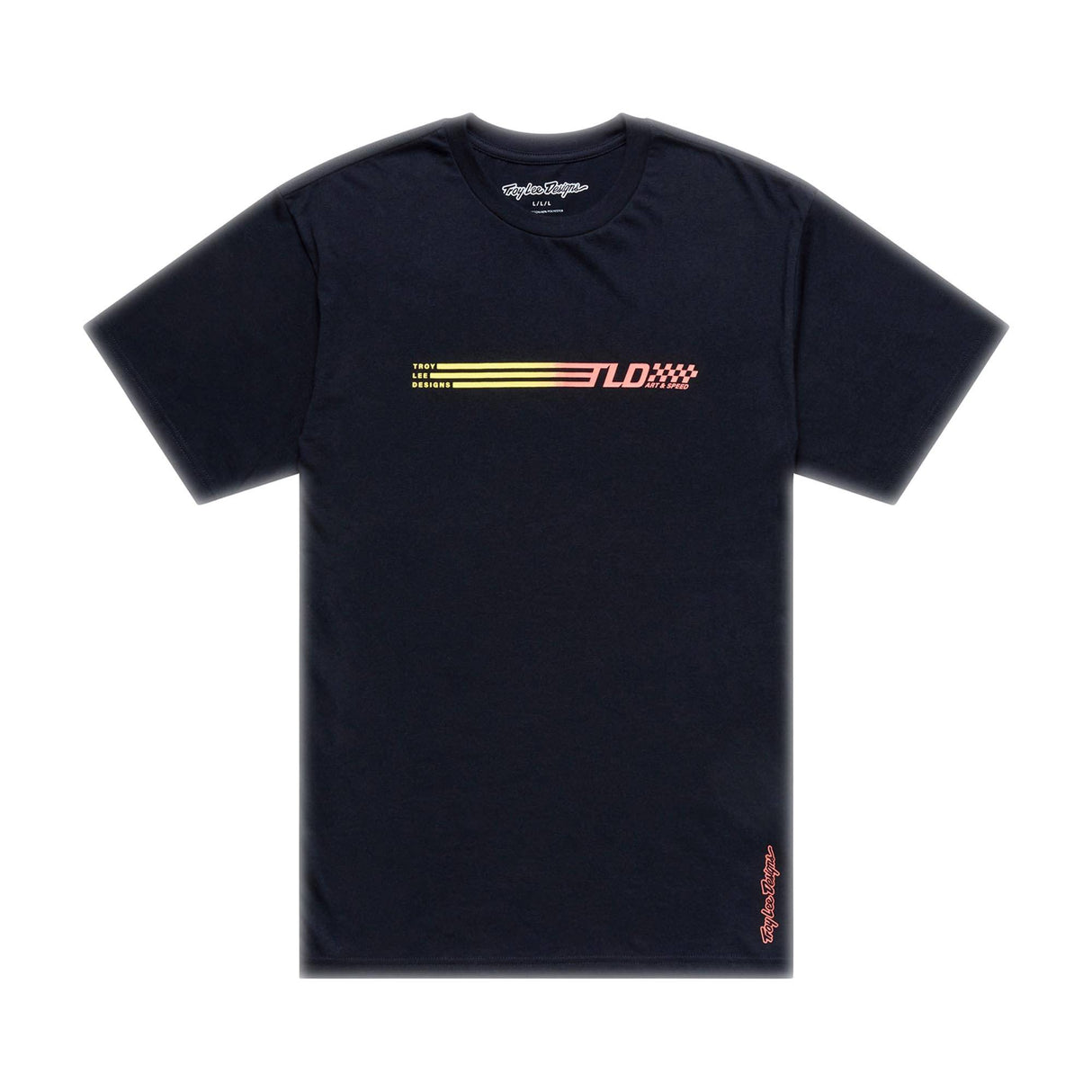 Troy Lee Designs Butter Short Sleeve T-Shirt Stripe - Black