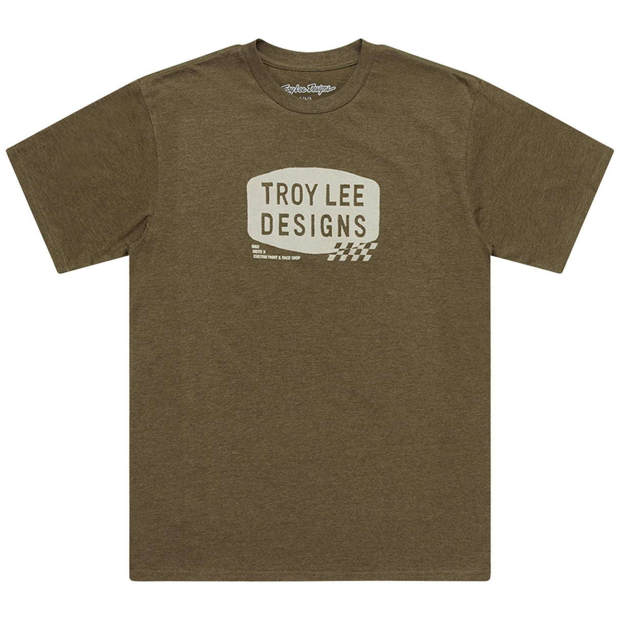 Troy Lee Designs Stamp Short Sleeve T-Shirt Olive Heather