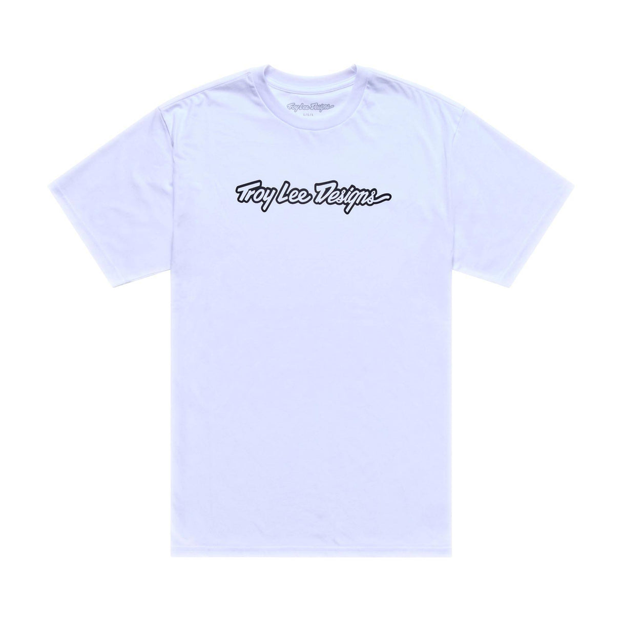 Troy Lee Designs Signature T-Shirt Signature - White/Black