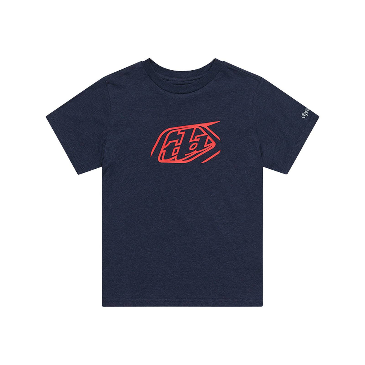 Troy Lee Designs Badge Youth Short Sleeve T-Shirt Navy Heather