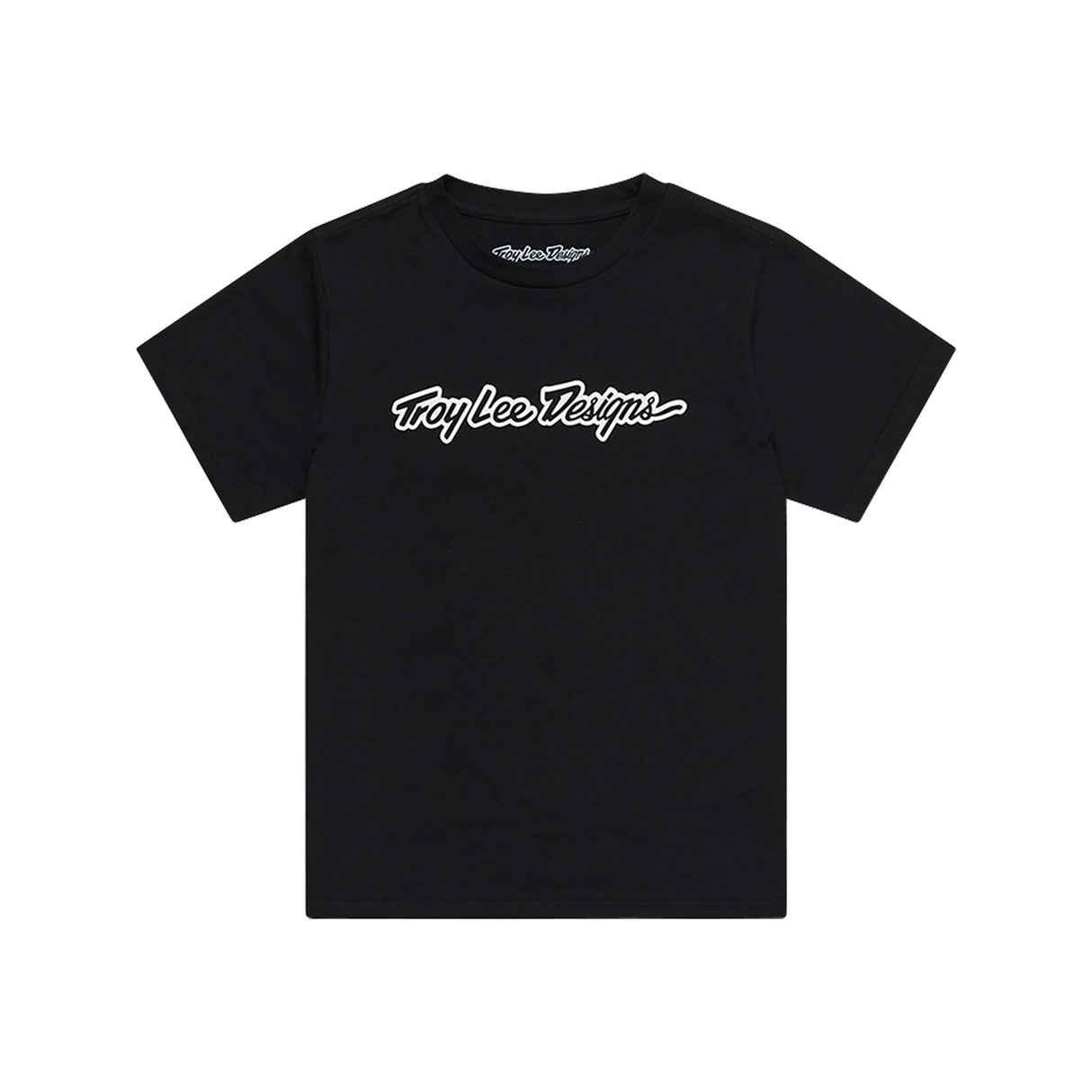Troy Lee Designs Signature Youth Short Sleeve T-Shirt Signature - Black