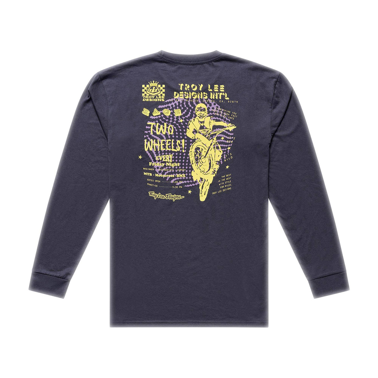 Troy Lee Designs Friday Night Long Sleeve T-Shirt Friday Night - Carbon