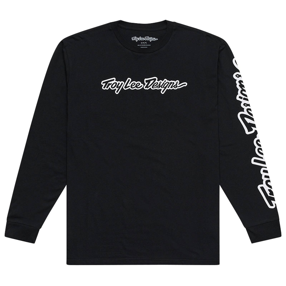 Troy Lee Designs Signature Long Sleeve T-Shirt Black