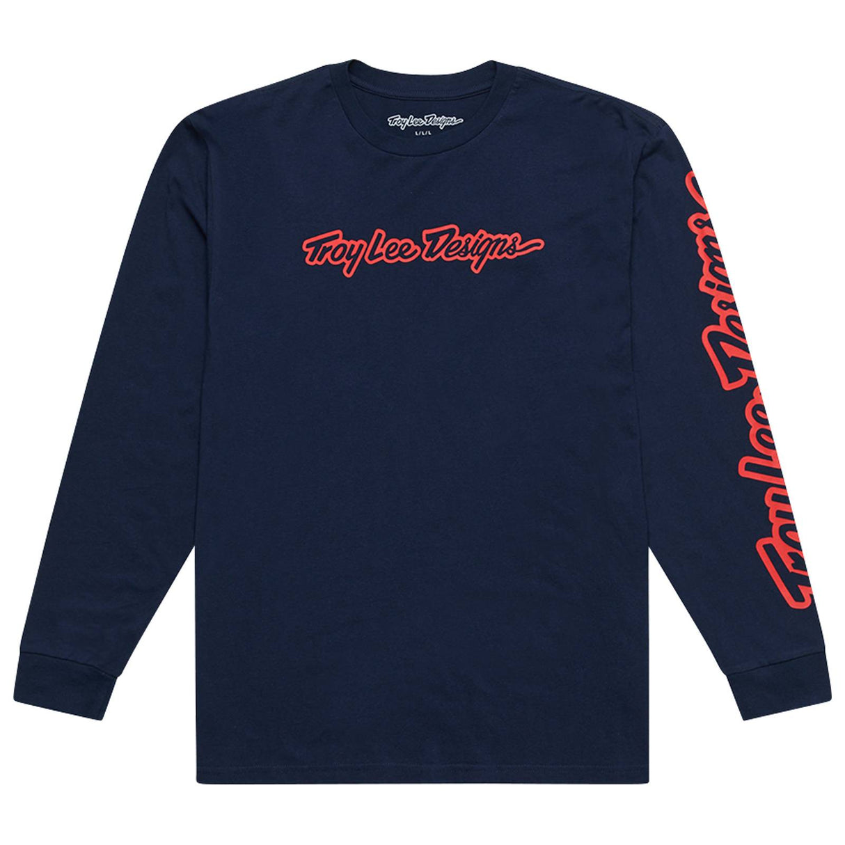 Troy Lee Designs Signature Long Sleeve T-Shirt Navy