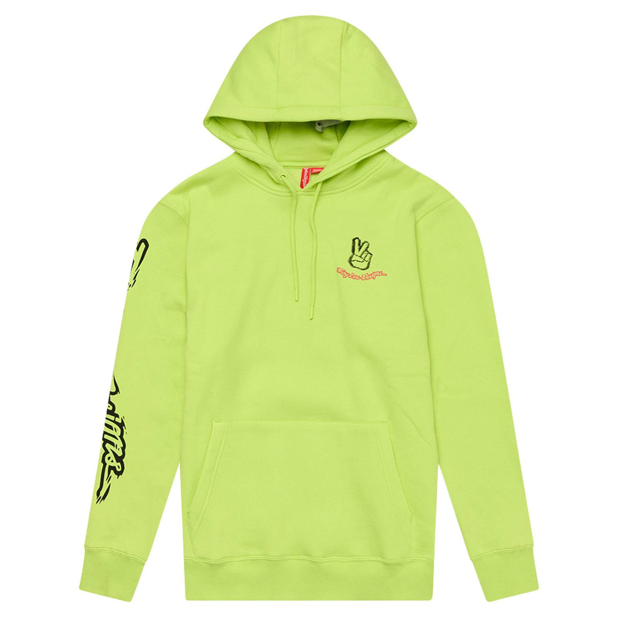 Troy Lee Designs Peace Out Pullover Hoodie Glo Yellow