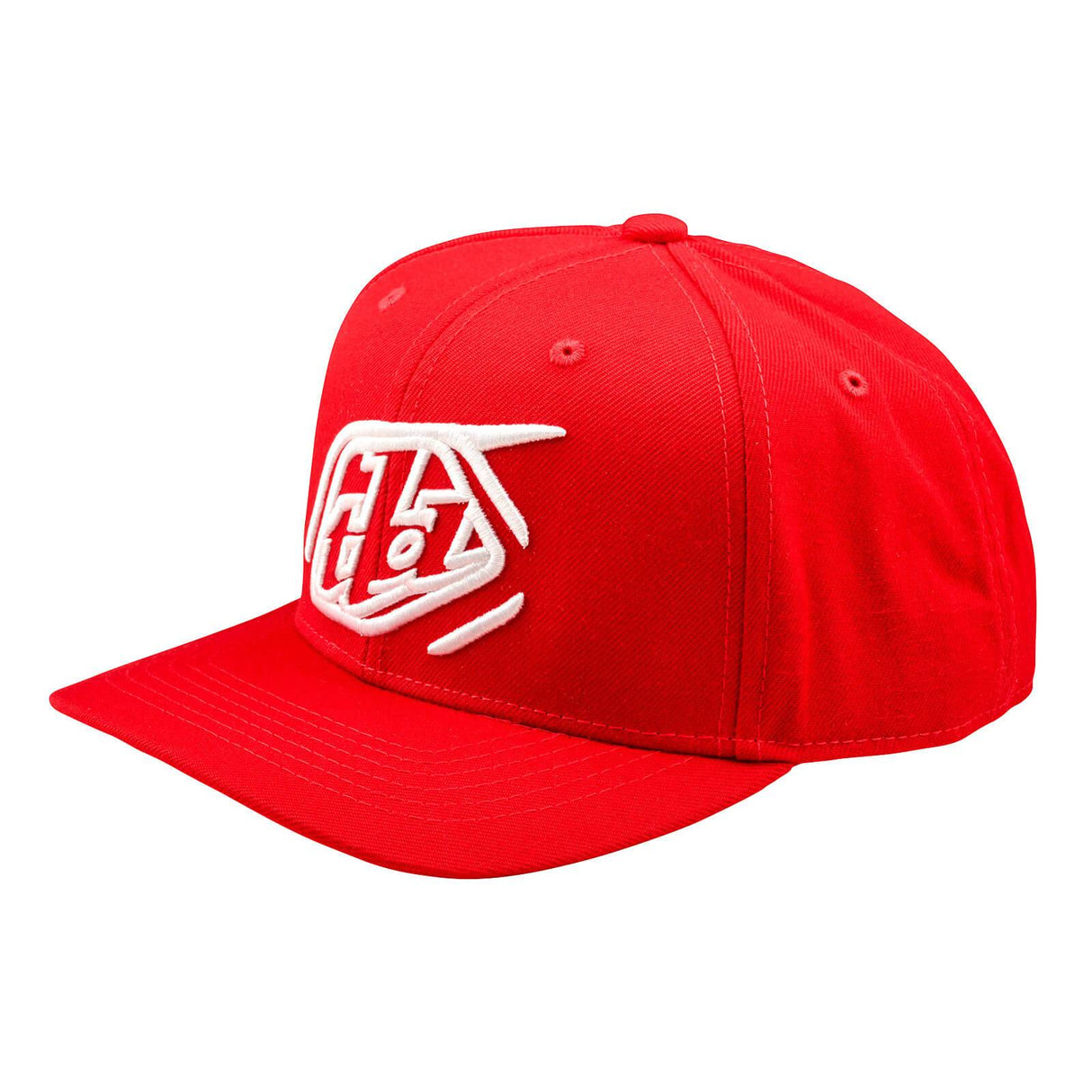 Troy Lee Designs Curved Bill Snapback Cap Badge - Team Red