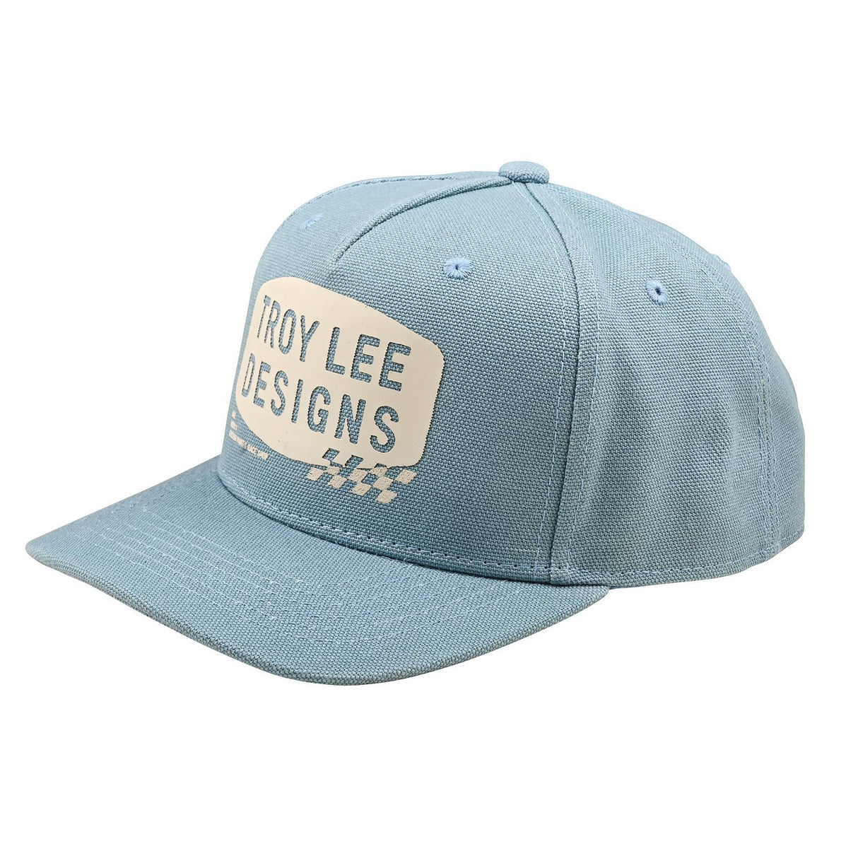 Troy Lee Designs Curved Bill Snapback Cap Stamp - Smoke Blue