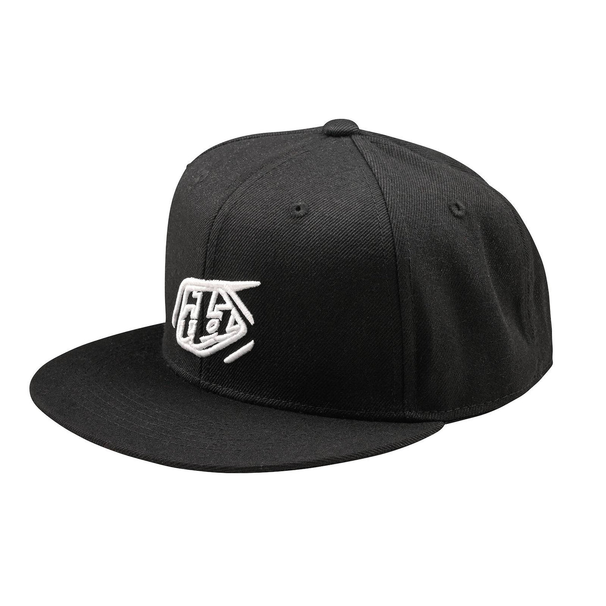 Troy Lee Designs Badge Flat Bill Snapback Cap Black