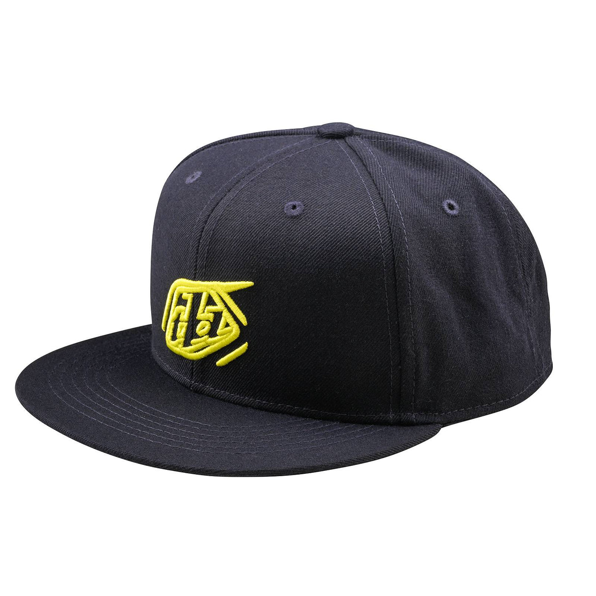 Troy Lee Designs Badge Flat Bill Snapback Cap Navy