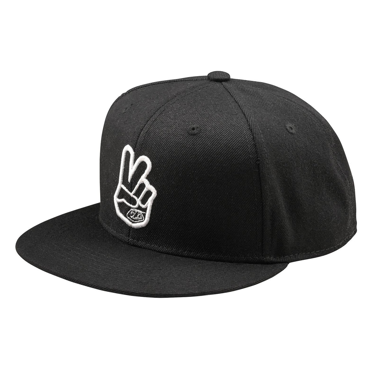 Troy Lee Designs Peace Flat Bill Snapback Cap Black