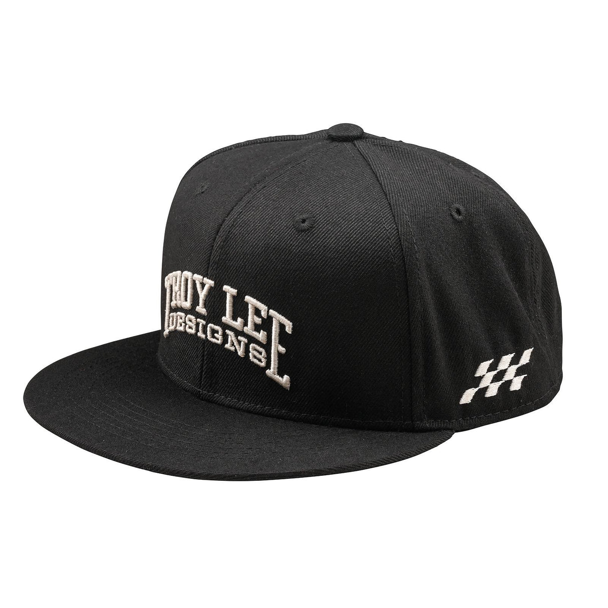 Troy Lee Designs Scholar Flat Bill Snapback Cap Black