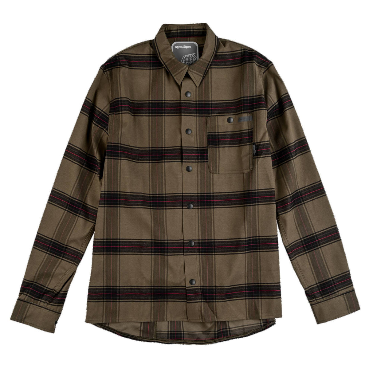 Troy Lee Designs Grind Flannel YD Plaid - Dark Pine