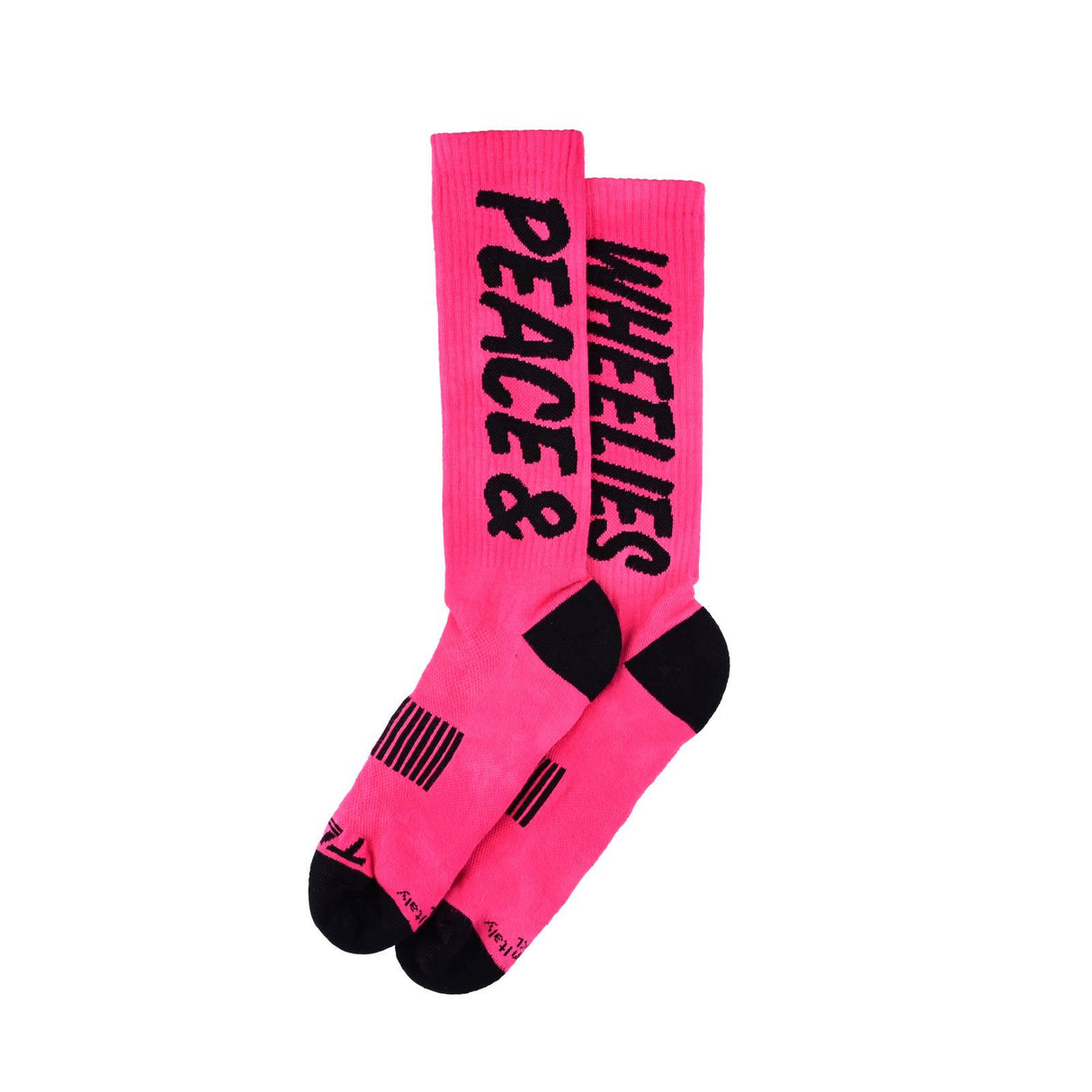 Troy Lee Designs Performance Socks Peace & Wheelies - Fuscia