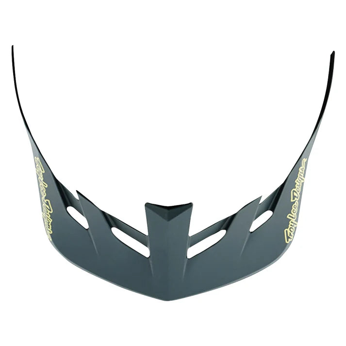 Troy Lee Designs Flowline SE MIPS Helmet Badge - Grey/Glo Yellow