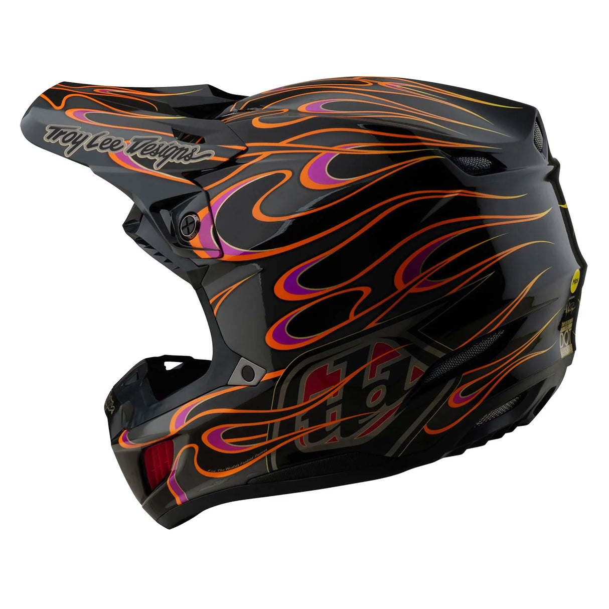 Casque de moto composite Troy Lee Designs SE5 Torched