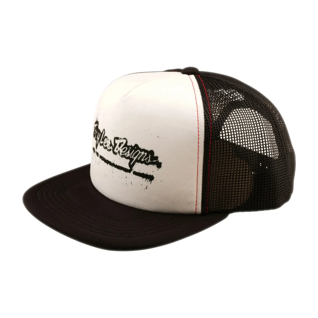Troy Lee Designs Cappellino Trucker Snapback Repeat - Nero/Bianco