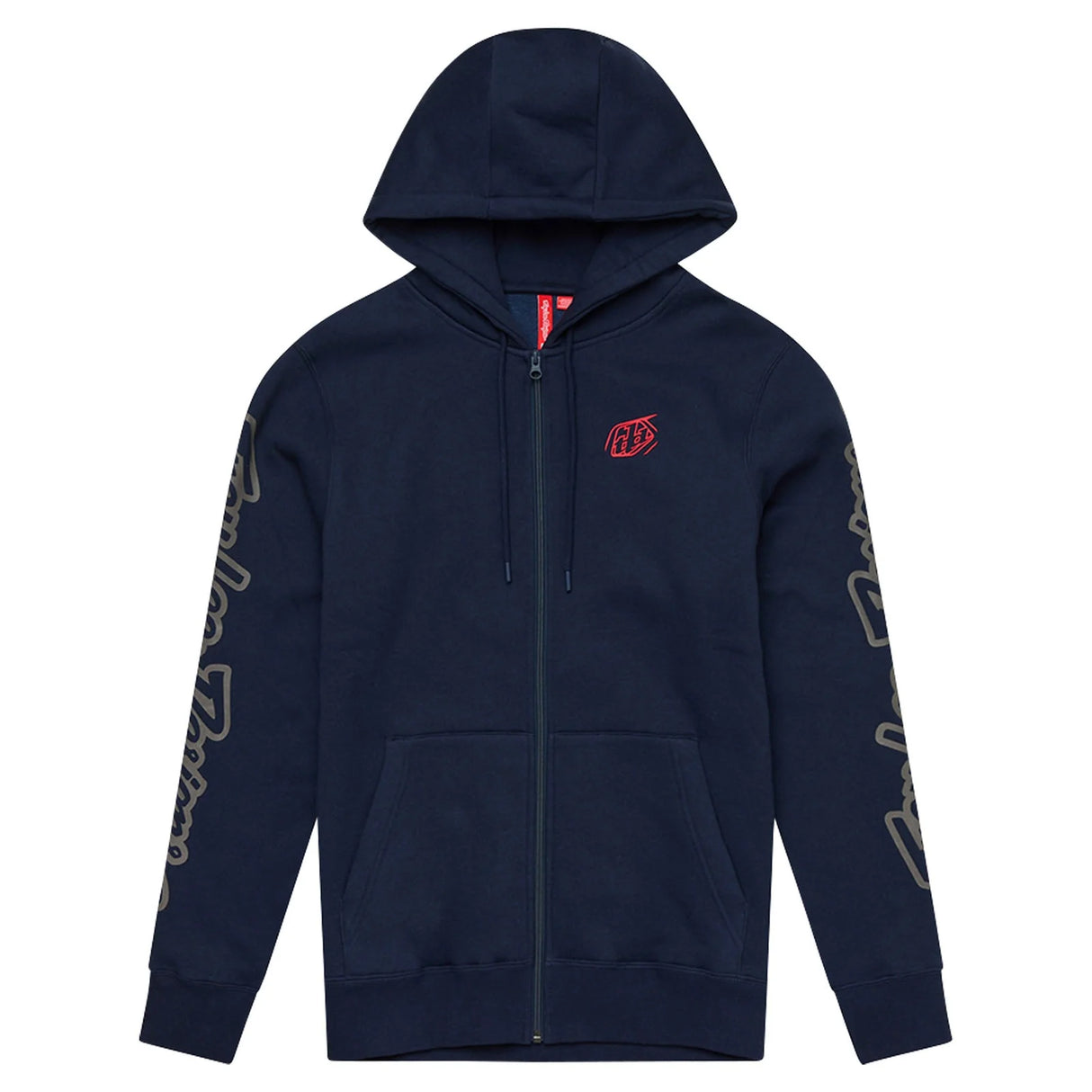 Troy Lee Designs Branded Zip Up Hoodie Navy