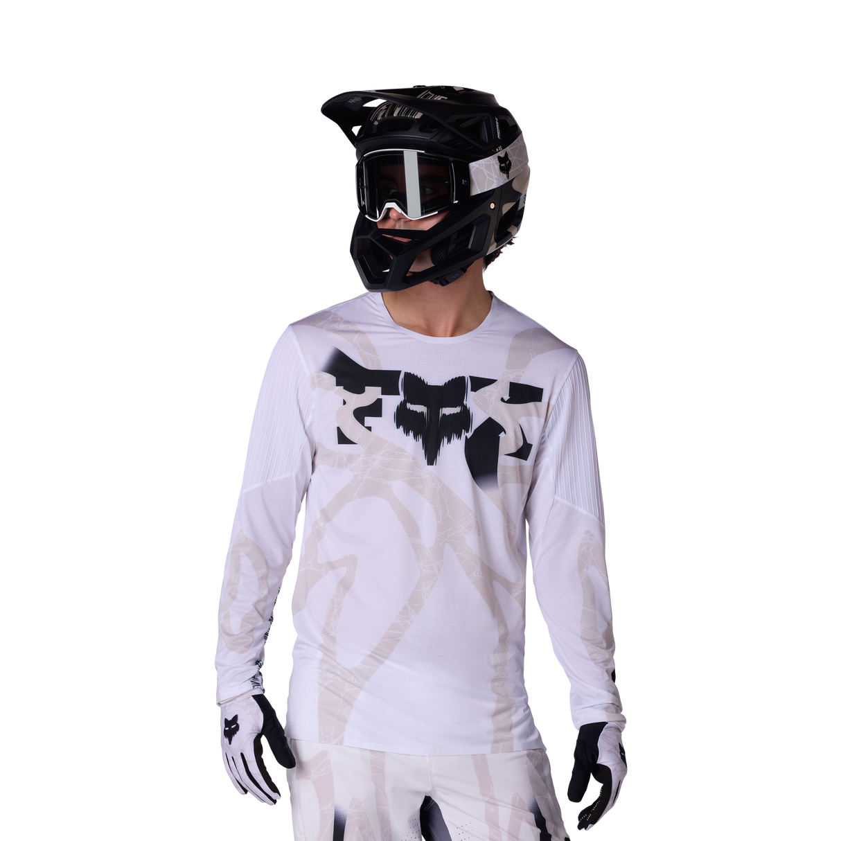 Fox Racing Flexair Long Sleeve Jersey Diffuse Special Edition White
