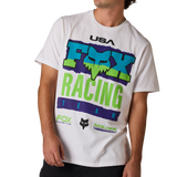 Fox Racing Hardcore 195 T-shirt Original Blanc
