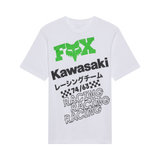 Fox Racing Jugend Kawasaki T-Shirt Mattweiß
