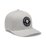 Fox Racing Badge Flexfit Hat Light Grey