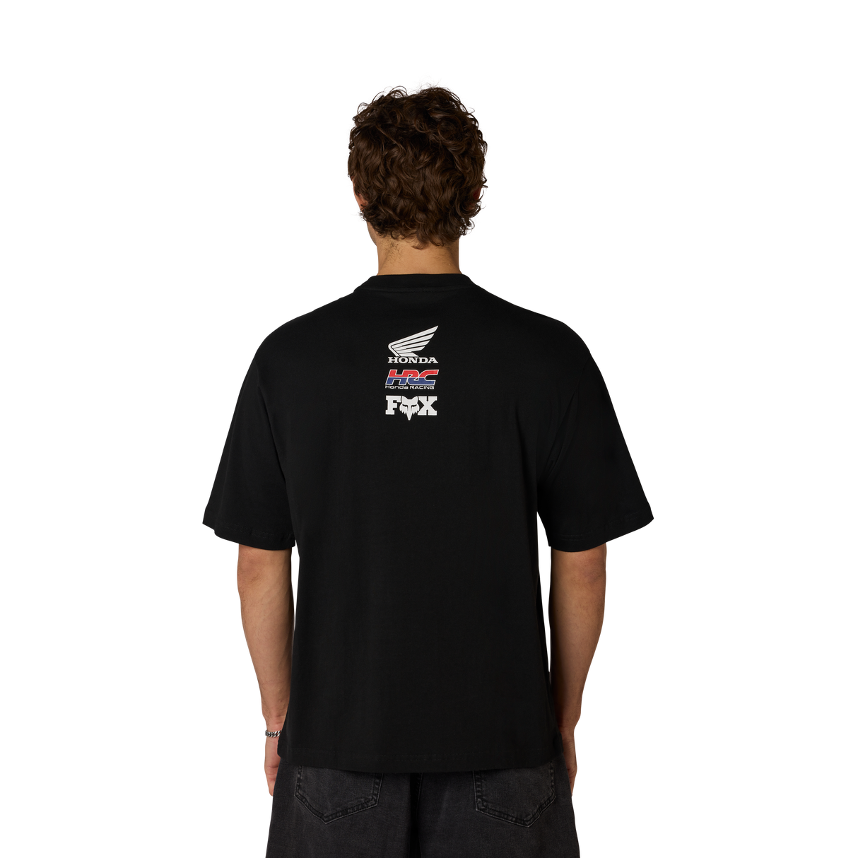 T-shirt surdimensionné Fox Racing Honda noir