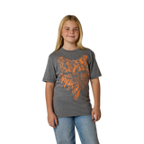 Fox Racing Youth IMAGE Print HD Tee Heather Dark Grey