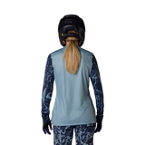 Fox Racing Women's Ranger Long Sleeve Jersey Image Print Arctic Blue