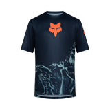 Camiseta de manga corta Fox Racing Ranger con estampado, azul ártico
