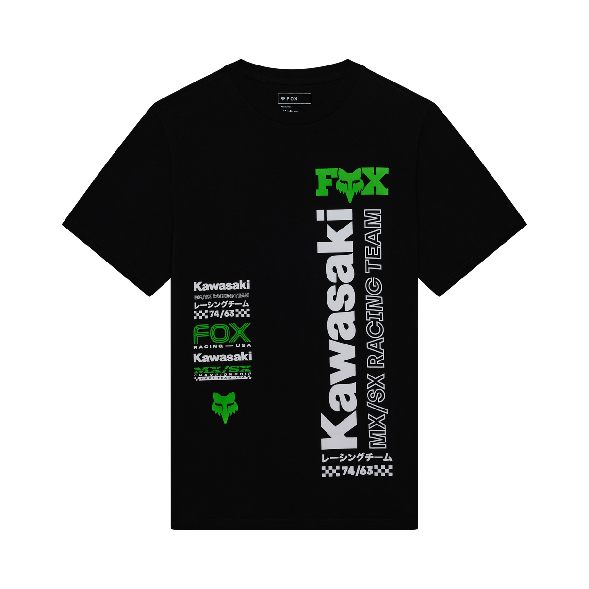 Camiseta Original Fox Racing Kawi 195 Negra