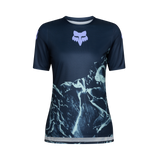 Fox Racing Women's Ranger Short Sleeve Jersey Image Print Arctic Blue