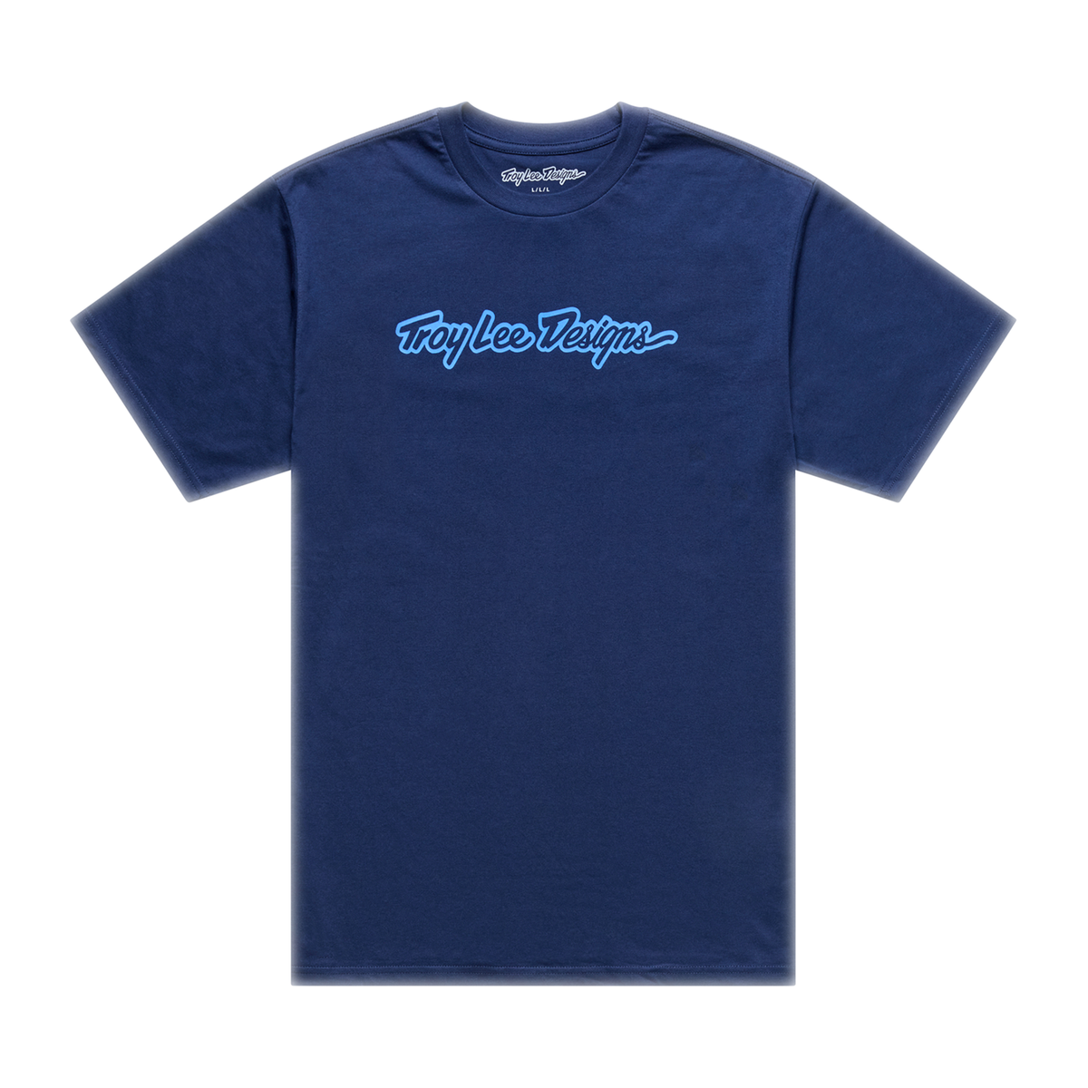 T-shirt a maniche corte Troy Lee Designs Signature Navy/Aero Blue