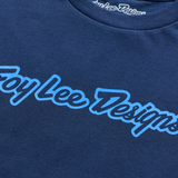 T-shirt a maniche corte Troy Lee Designs Signature Navy/Aero Blue