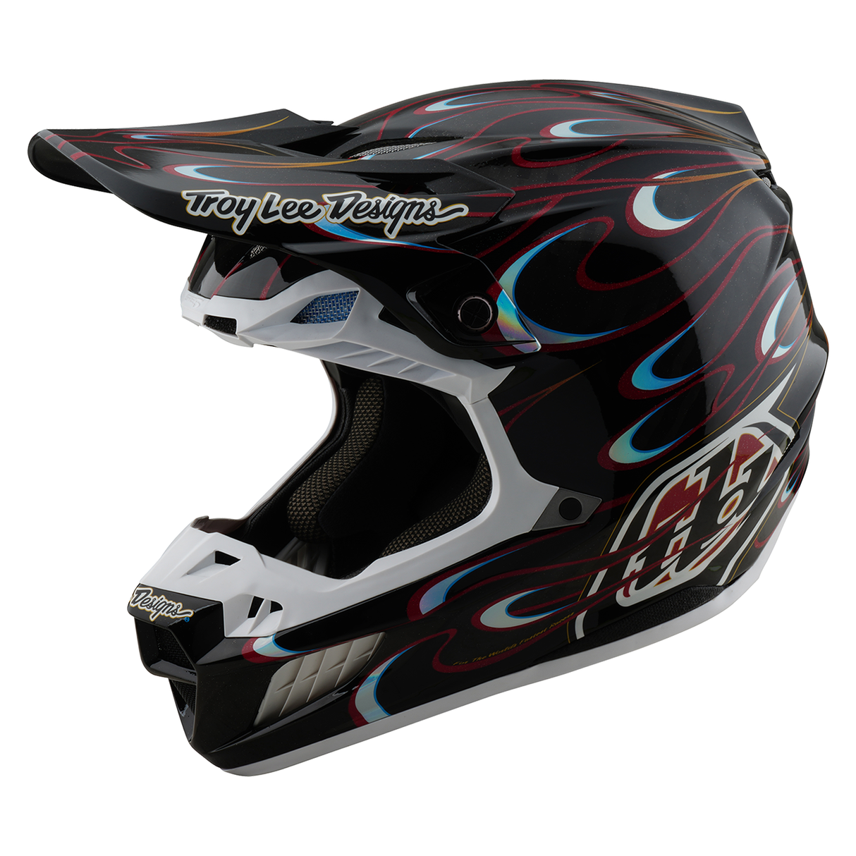 Casque de moto Troy Lee Designs SE5 Carbon Torched