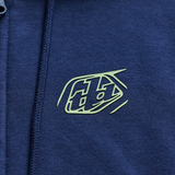 Troy Lee Designs Zip-Hoodie Badge Marineblau/Salbeigrün