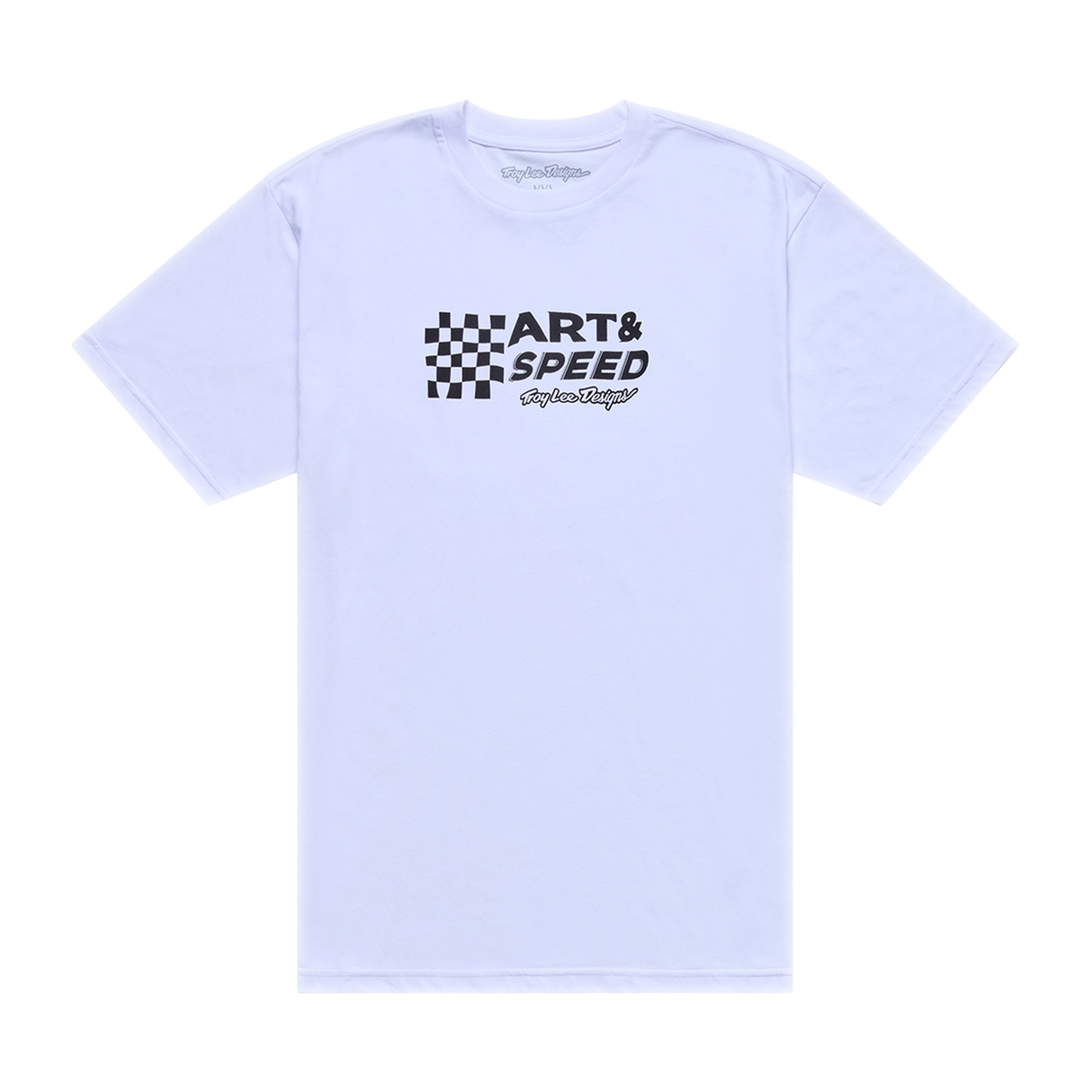 Troy Lee Designs Kurzarm-T-Shirt Finish Line Weiß