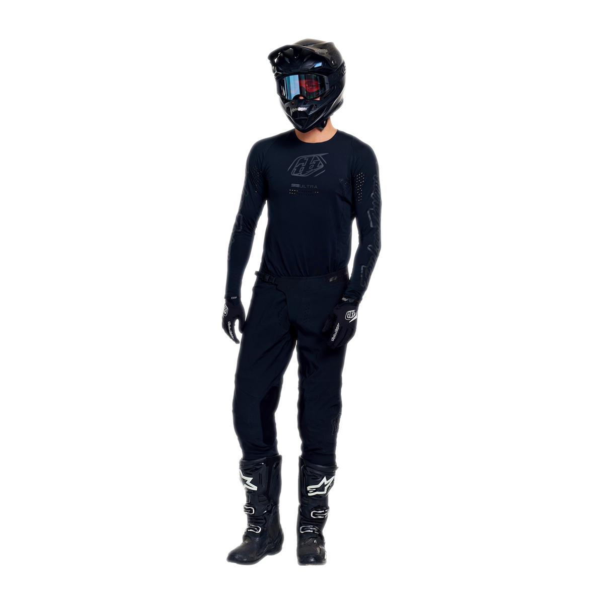 Troy Lee Designs SE Ultra Trikot Mono Schwarz/Schwarz