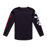 Troy Lee Designs Jugend-GP-Pro-Trikot Cyclops Schwarz/Neorot