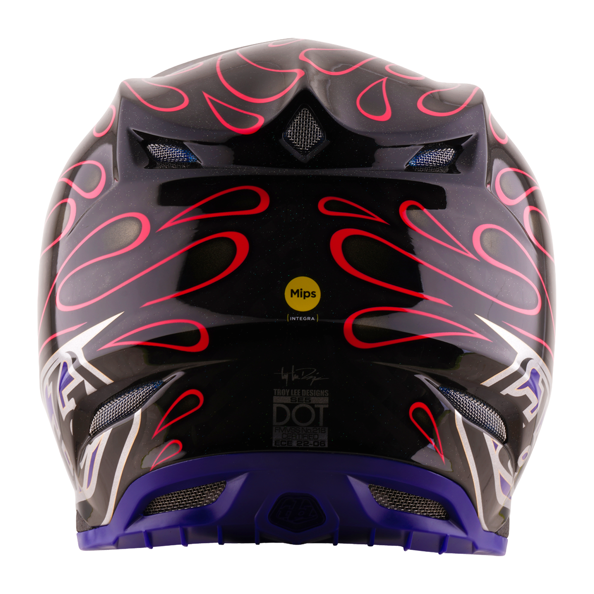 Troy Lee Designs SE5 Carbon Helmet W/Mips Overspray Black And Magenta