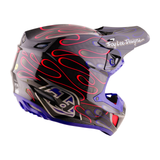 Troy Lee Designs SE5 Carbon Helmet W/Mips Overspray Black And Magenta
