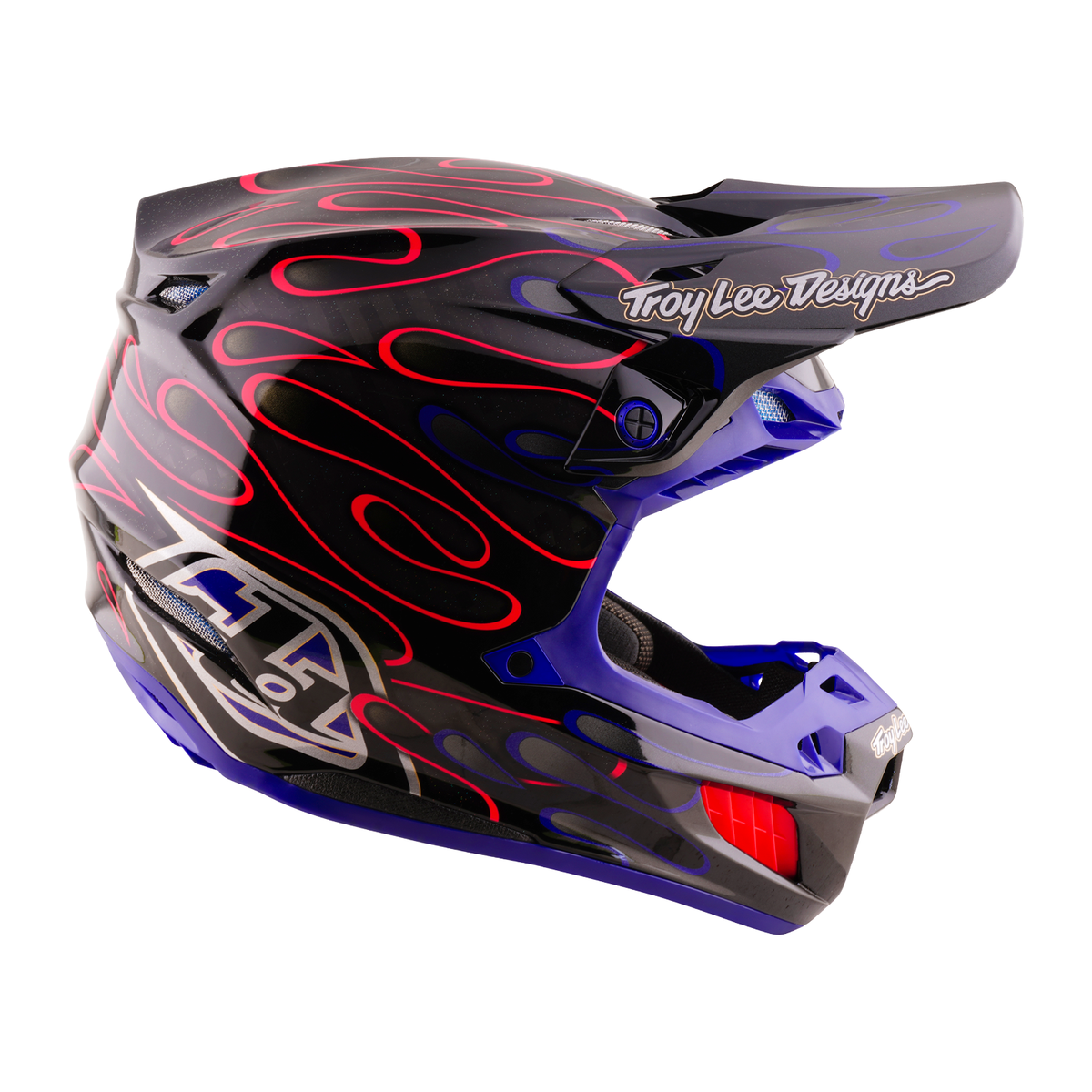 Troy Lee Designs SE5 Carbon Helmet W/Mips Overspray Black And Magenta